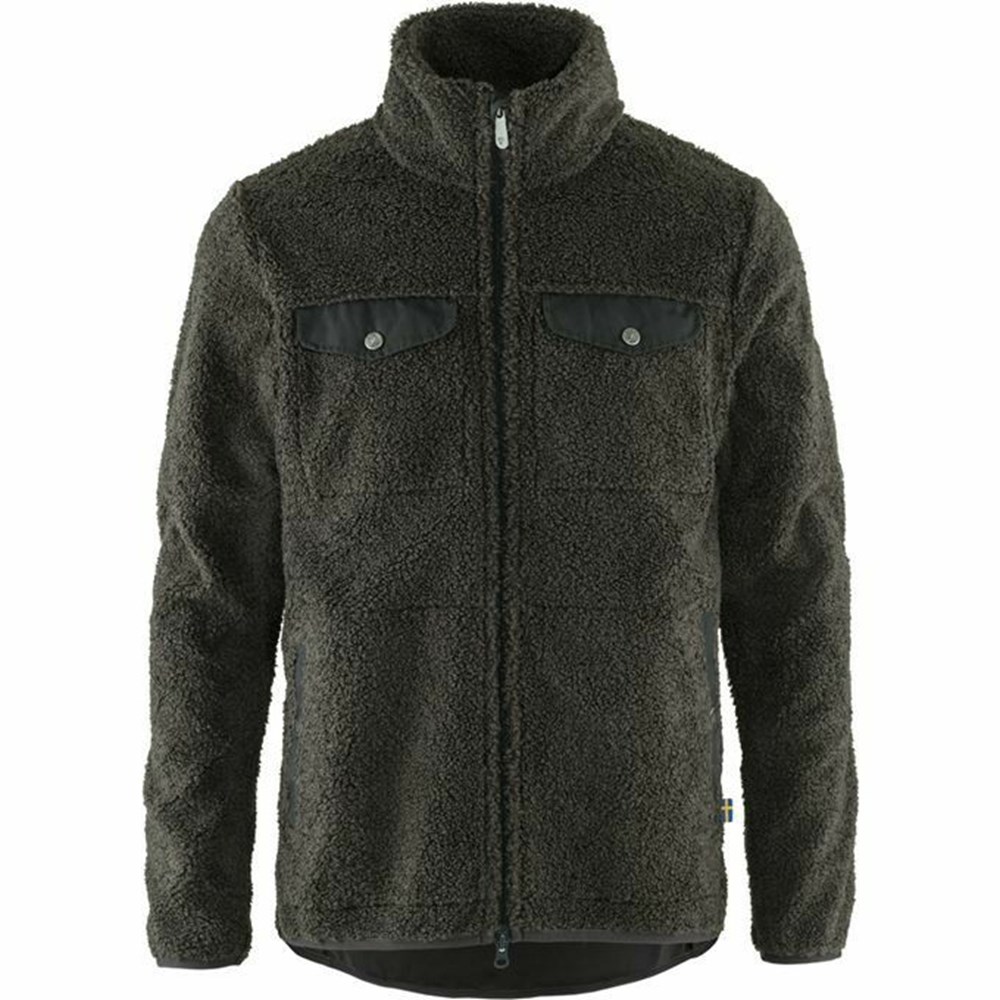 Fjallraven Kanken Greenland Men Fleece Dark Grey | COYEBHL-40