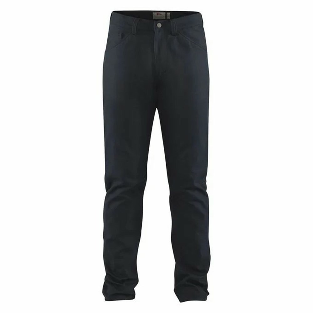 Fjallraven Kanken Greenland Men Outdoor Pants Navy | IRJSLND-41