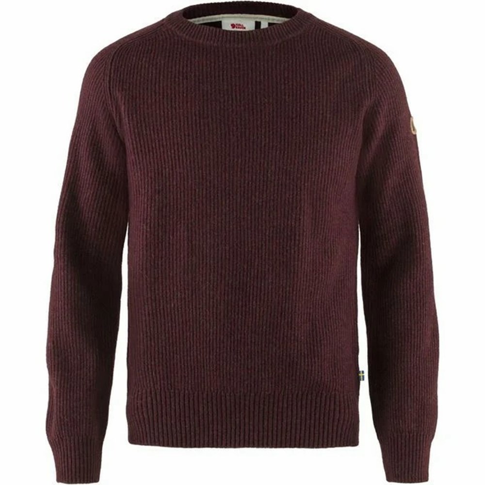 Fjallraven Kanken Greenland Men Sweater Red | HUQZDYV-46