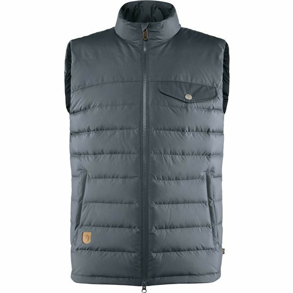 Fjallraven Kanken Greenland Men Vest Blue | TIJLUSW-17