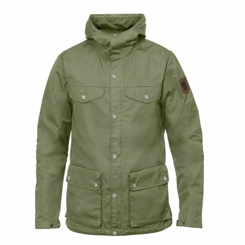 Fjallraven Kanken Greenland Men Winter Jacket Green | DLMEANB-09