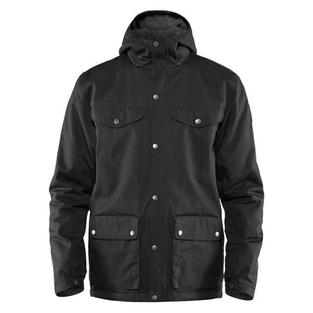 Fjallraven Kanken Greenland Men Winter Jacket Black | EBYRASJ-41