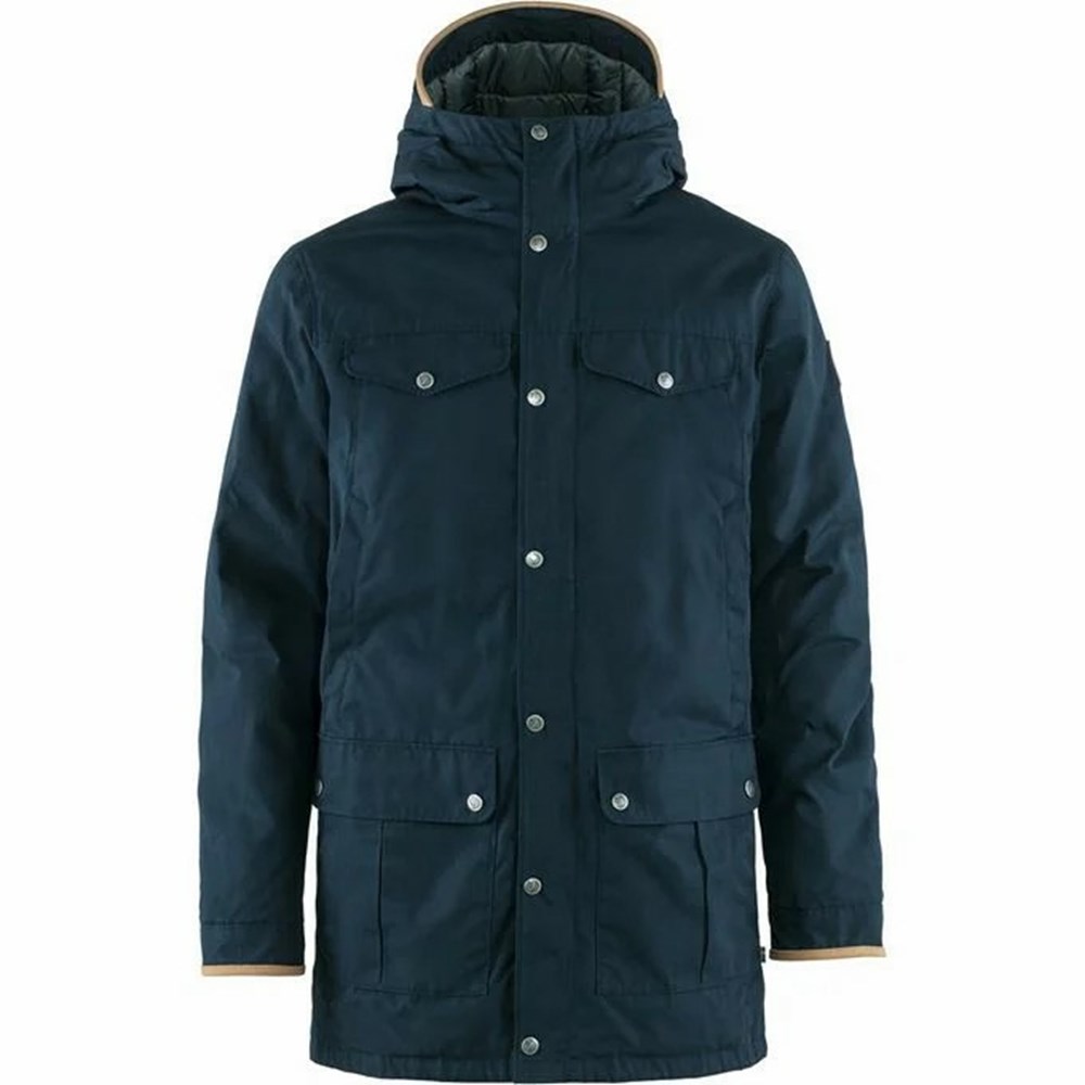 Fjallraven Kanken Greenland No. 1 Men Parka Blue | OZYUSLI-06