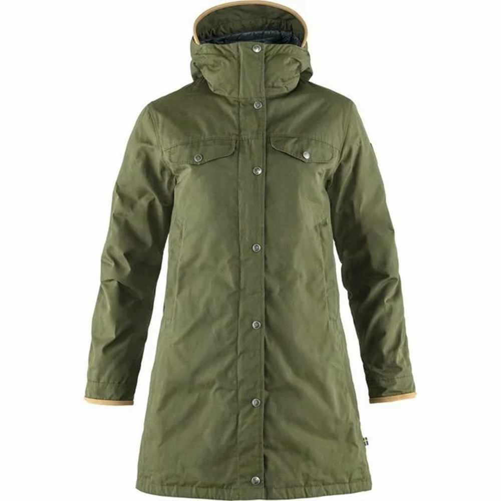 Fjallraven Kanken Greenland No. 1 Women Parka Green | XQNOVIG-43