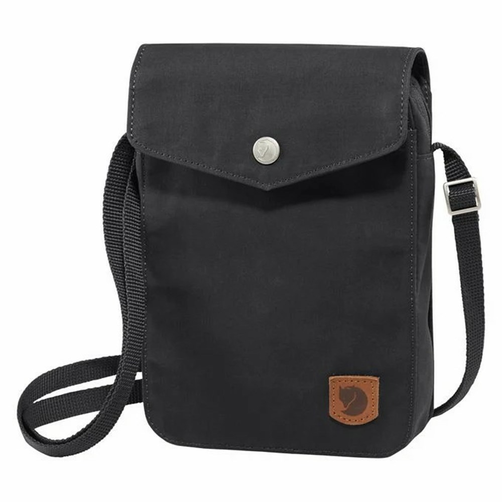 Fjallraven Kanken Greenland Pocket Women Backpack Black | ALFRBIW-14