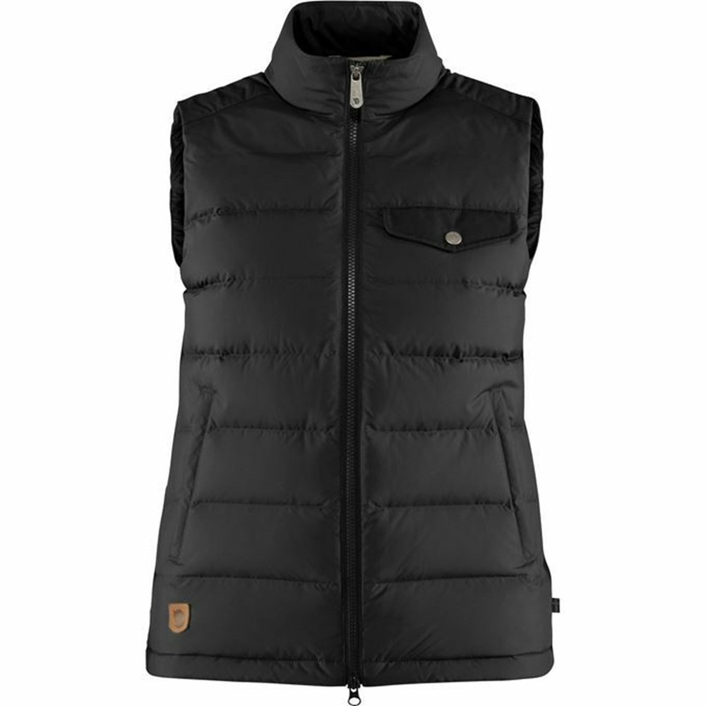 Fjallraven Kanken Greenland Women Vest Black | LKWAZRY-43