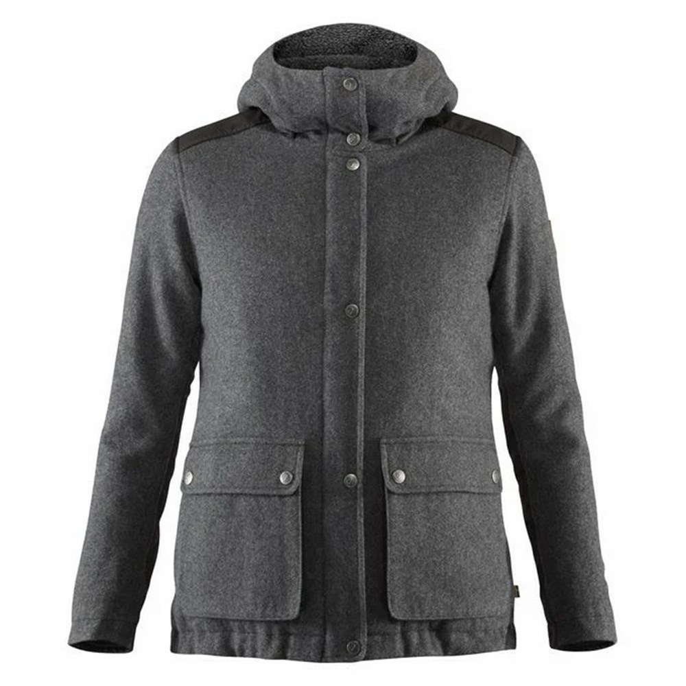 Fjallraven Kanken Greenland Women Winter Jacket Grey | TPUCSMJ-42