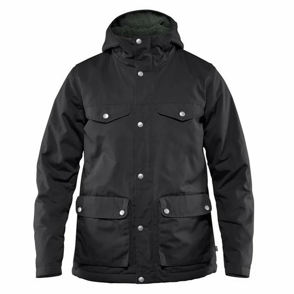 Fjallraven Kanken Greenland Women Winter Jacket Black | ZHUGPLF-31