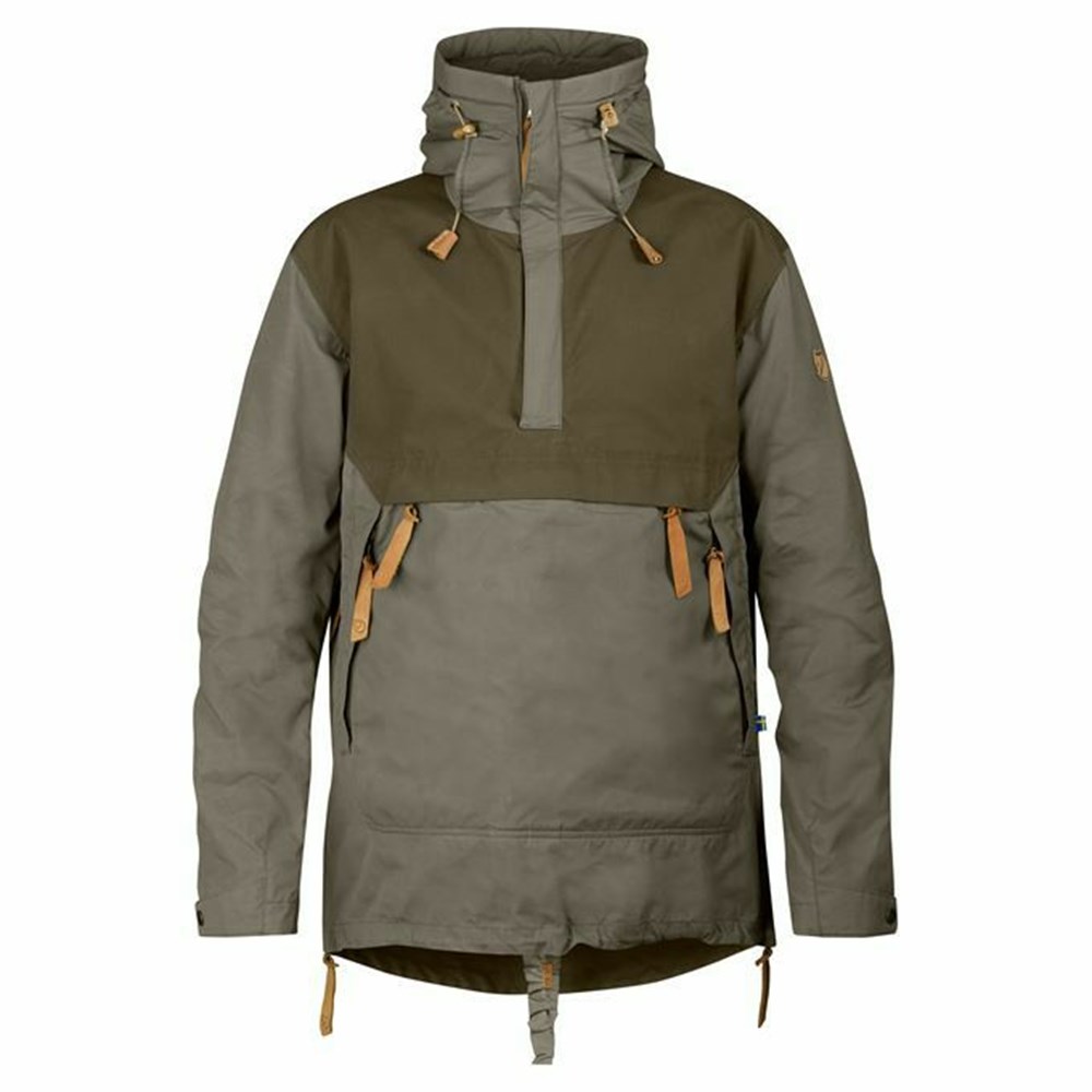 Fjallraven Kanken High Coast Men Anorak Grey | OAZNYMV-52