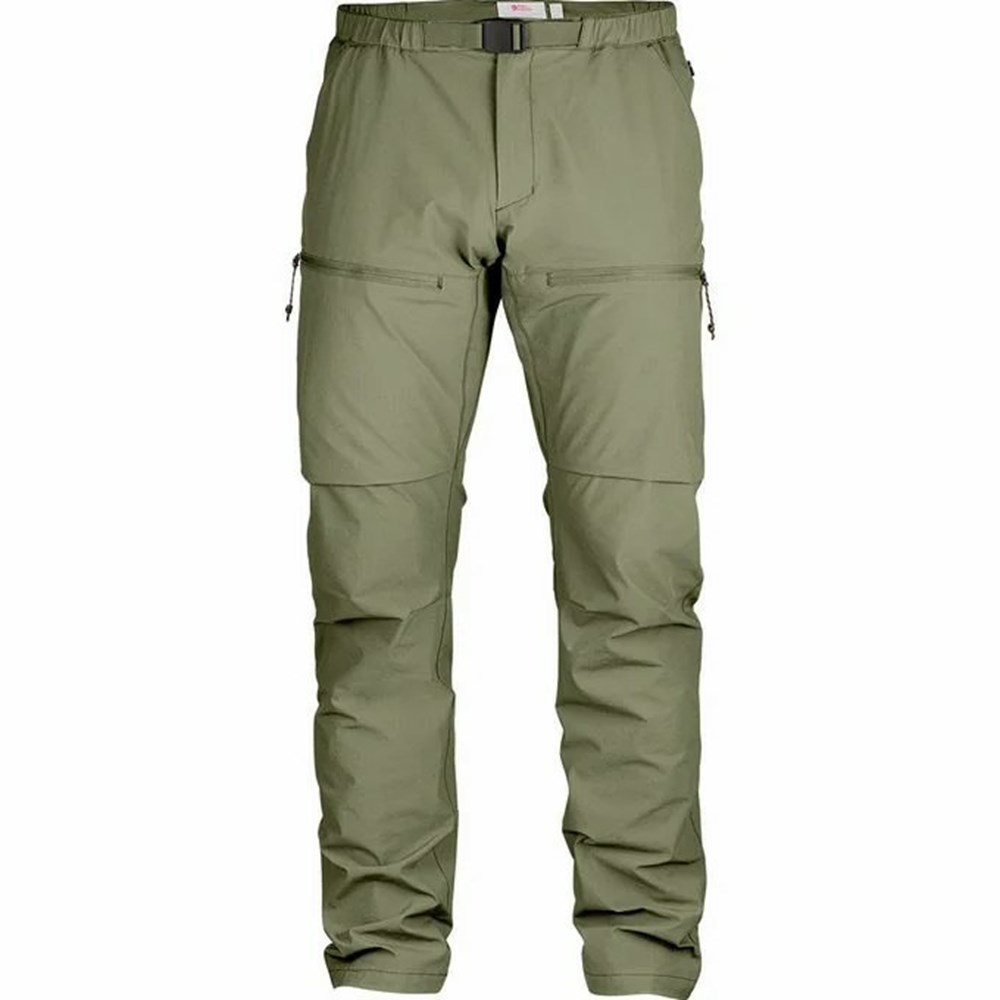 Fjallraven Kanken High Coast Men Outdoor Pants Green | UIRHXSP-37