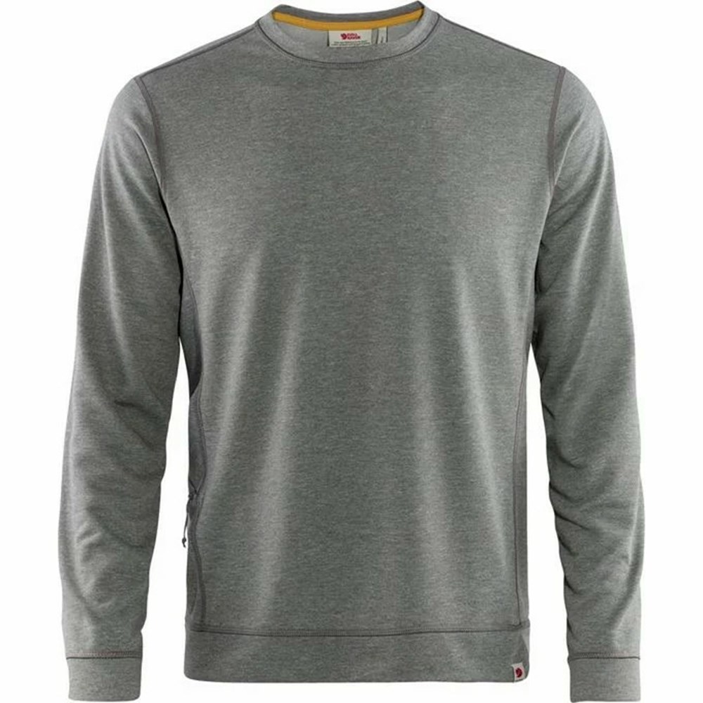 Fjallraven Kanken High Coast Men Sweater Grey | YZFIUSB-28