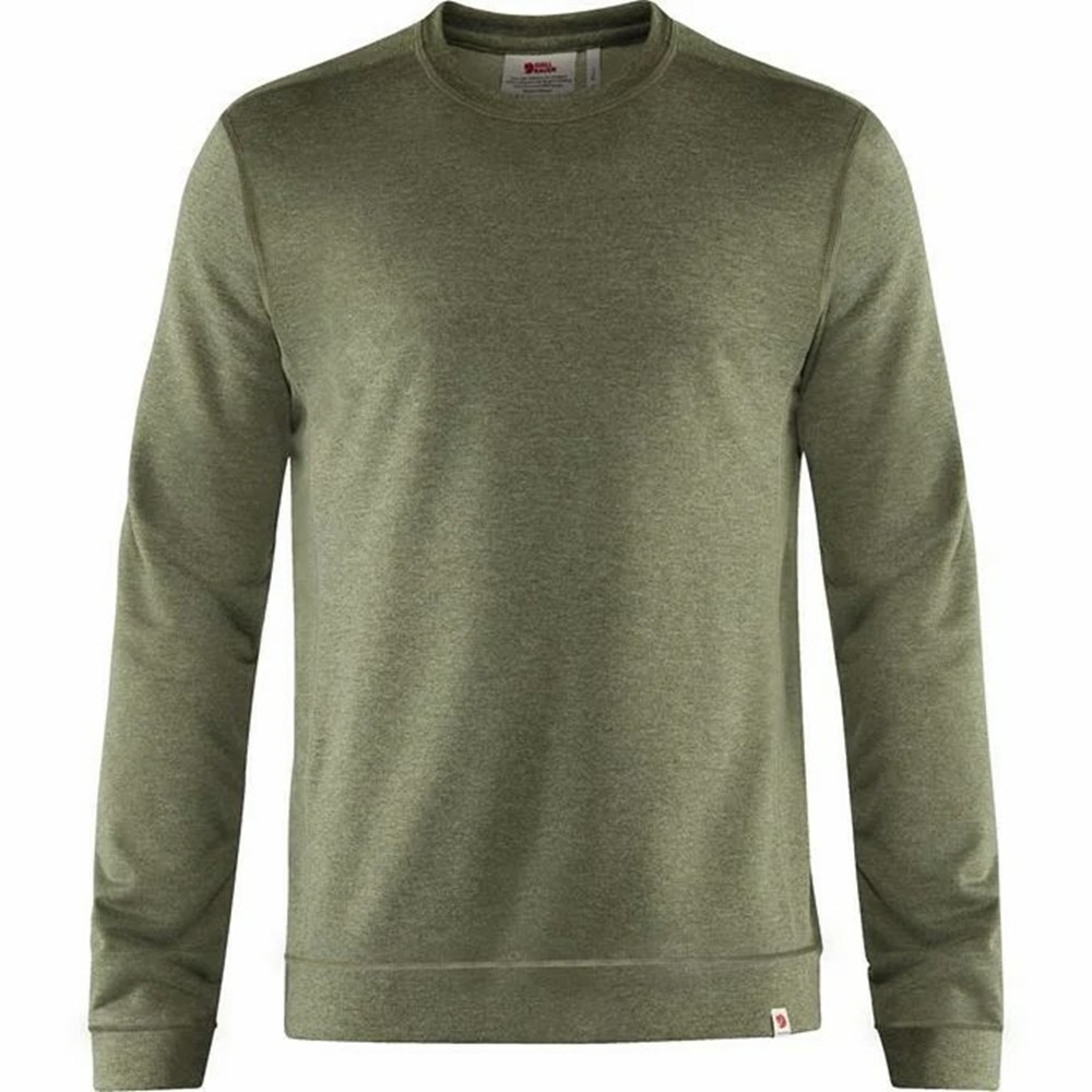 Fjallraven Kanken High Coast Men Sweater Green | NCOXKZB-25