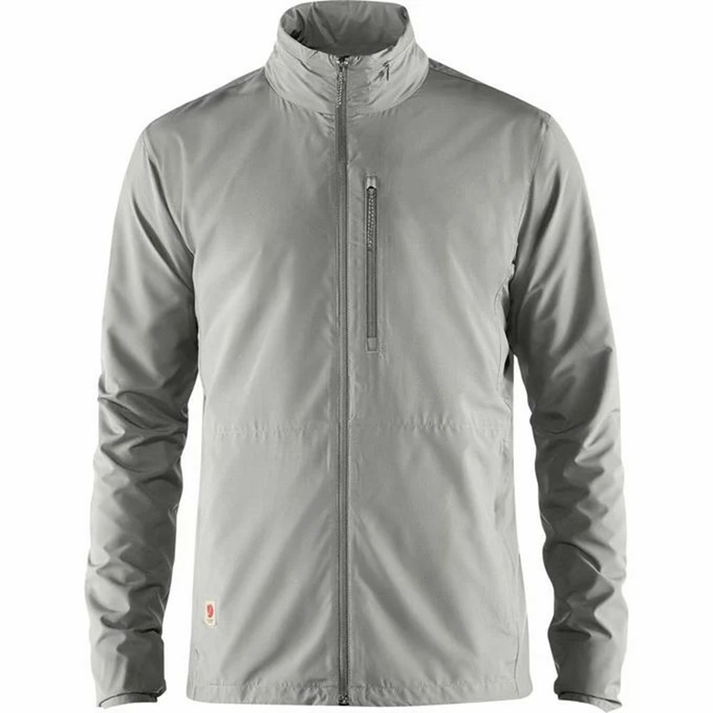 Fjallraven Kanken High Coast Men Wind Jacket Grey | YKQRVBF-19