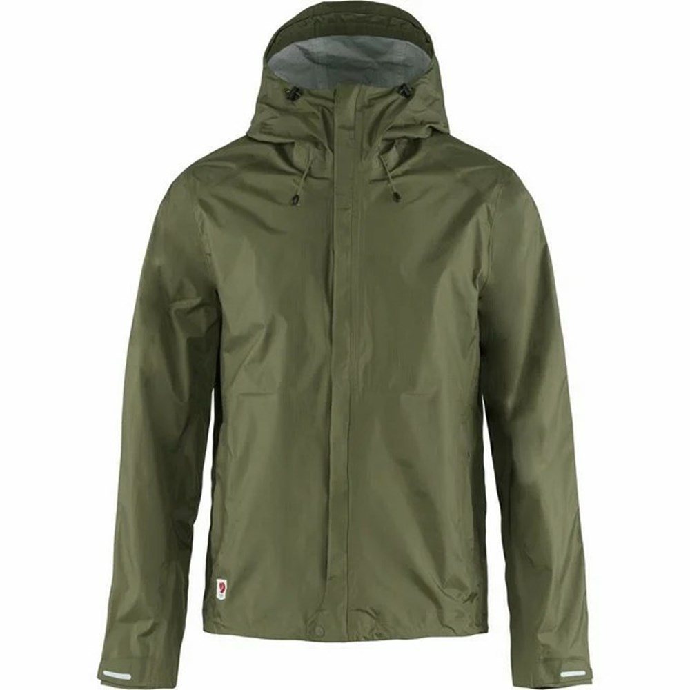 Fjallraven Kanken High Coast Men Wind Jacket Green | UXLRJBE-05