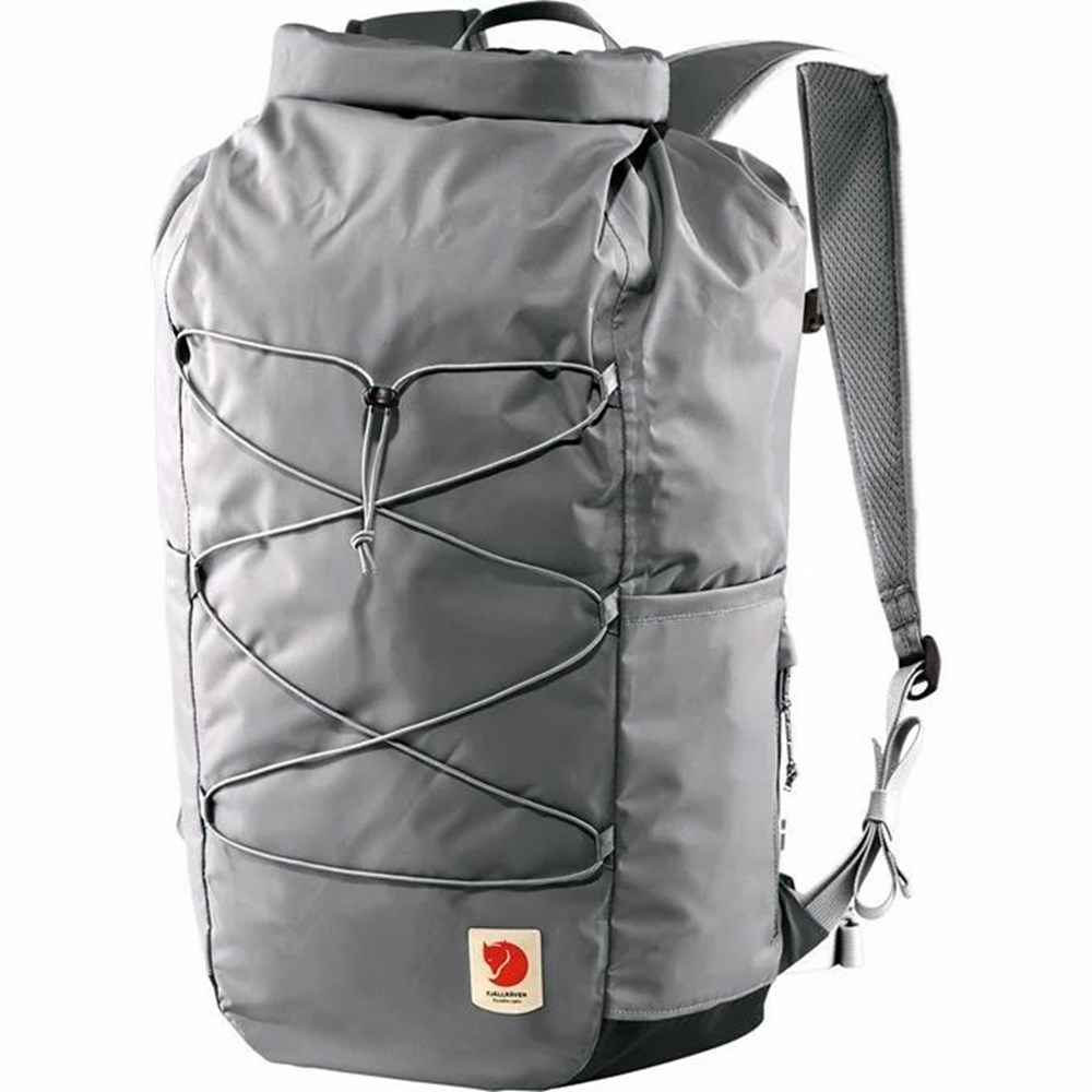 Fjallraven Kanken High Coast Rolltop 26 Women Backpack Grey | EZGHPVX-58