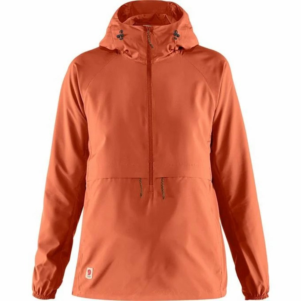 Fjallraven Kanken High Coast Women Anorak Red | EUSDZIP-34