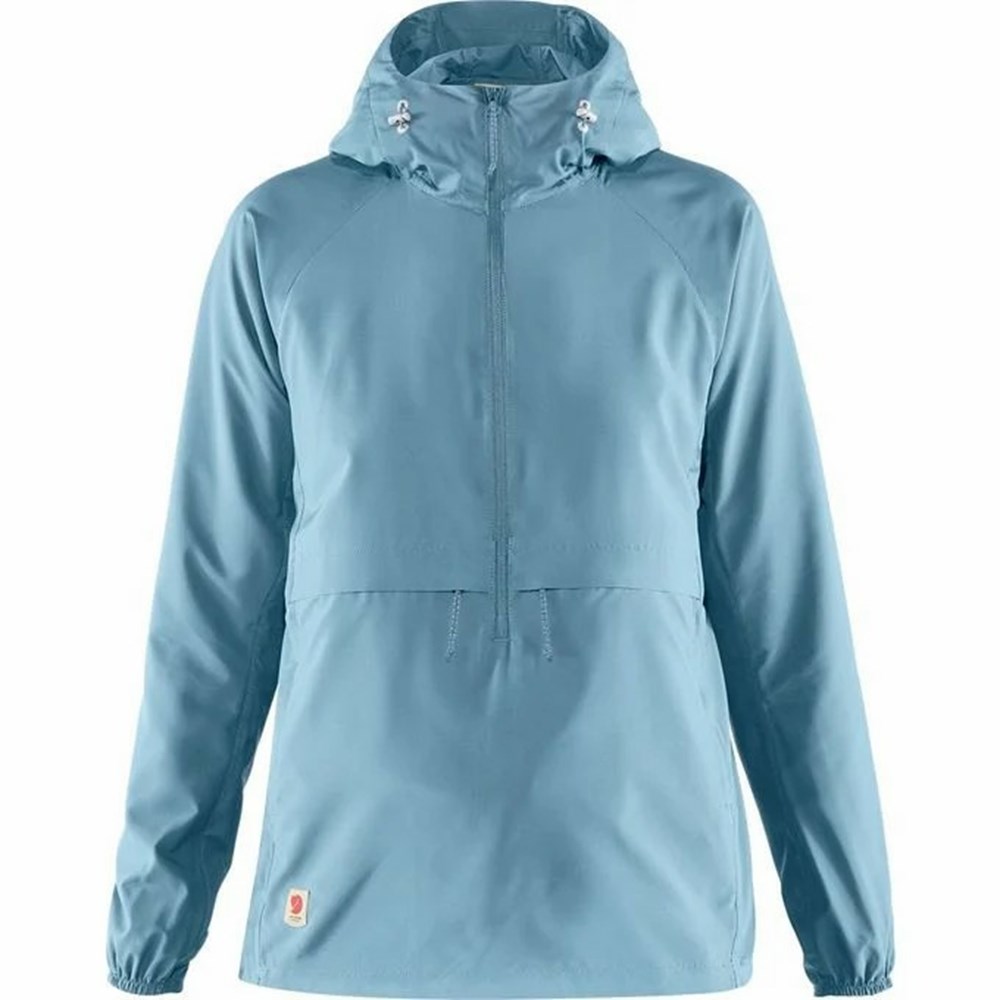 Fjallraven Kanken High Coast Women Anorak Blue | ZXIAGSF-48