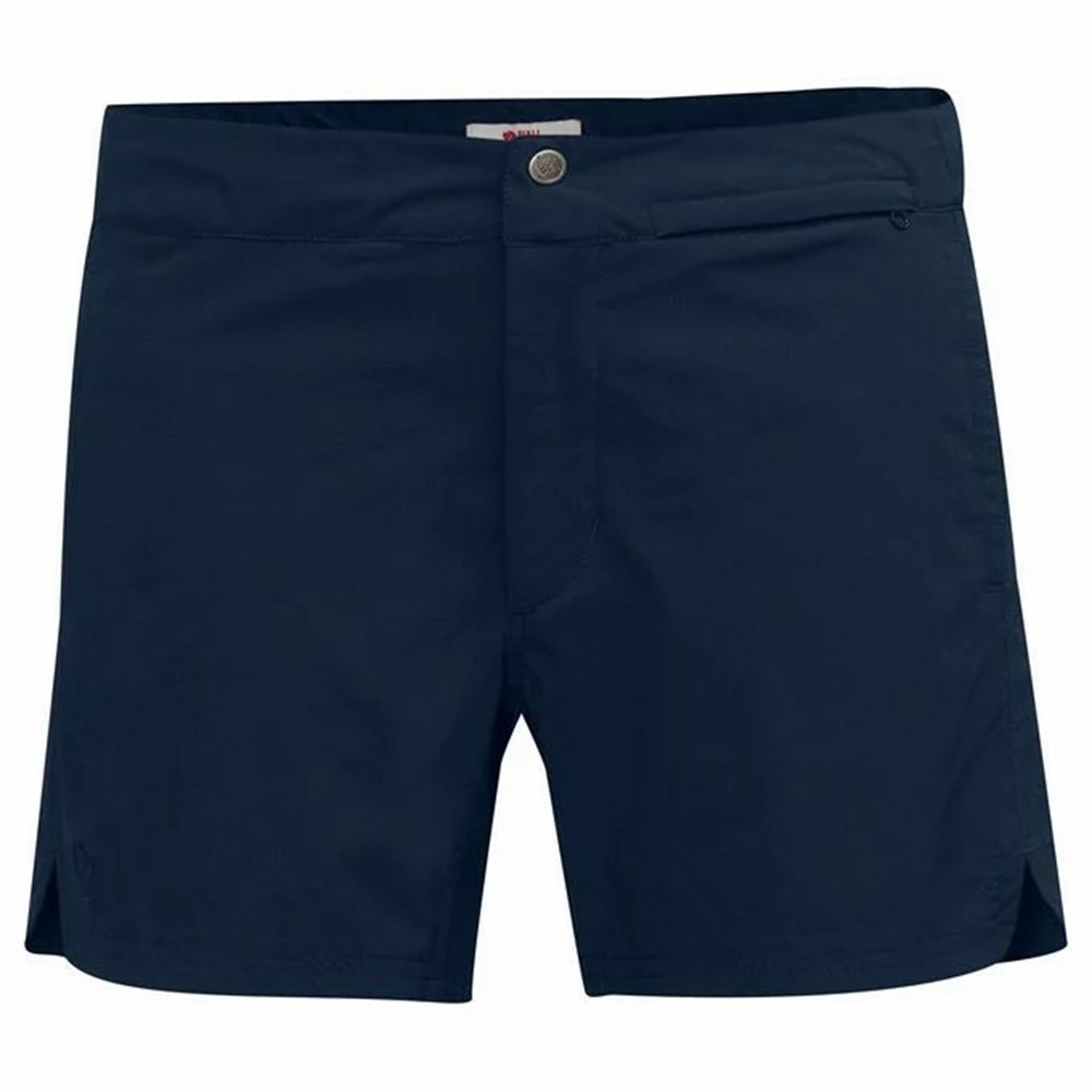 Fjallraven Kanken High Coast Women Shorts Navy | MYGZLND-54