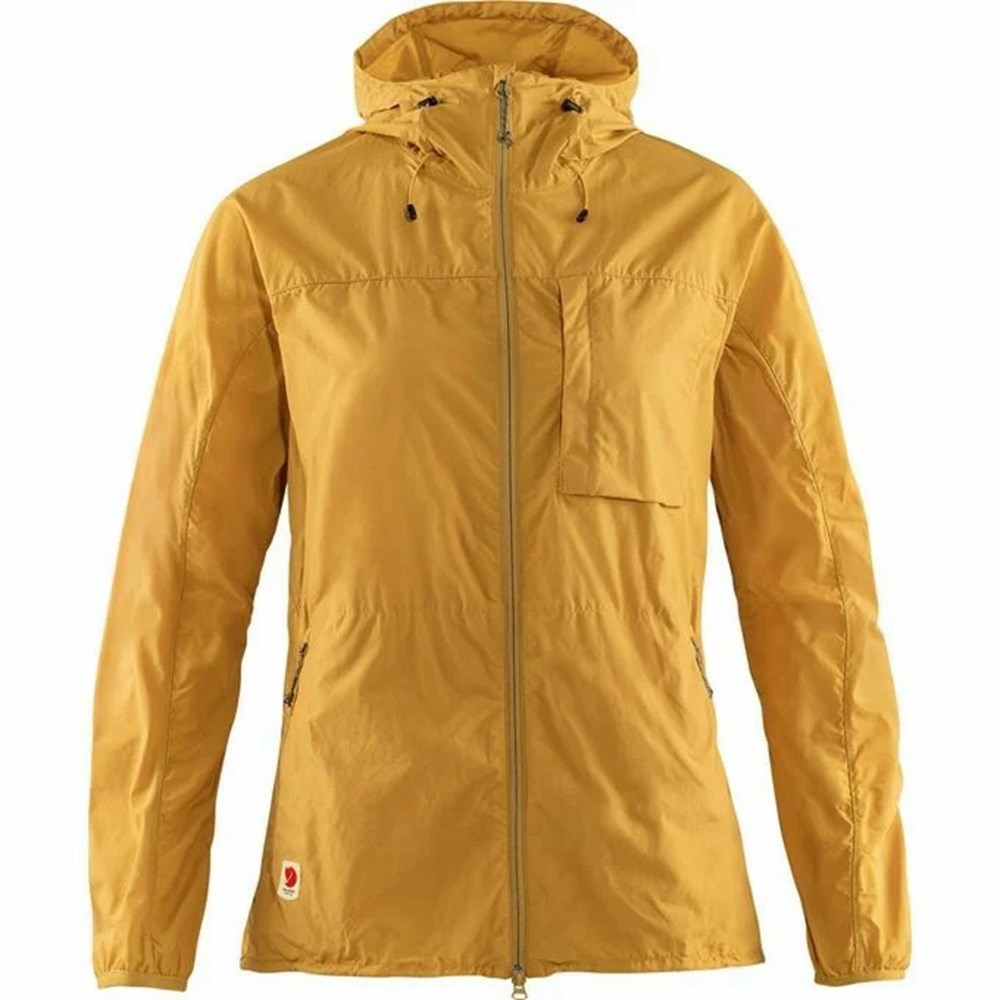 Fjallraven Kanken High Coast Women Trekking Jacket Yellow | SLRICKX-32