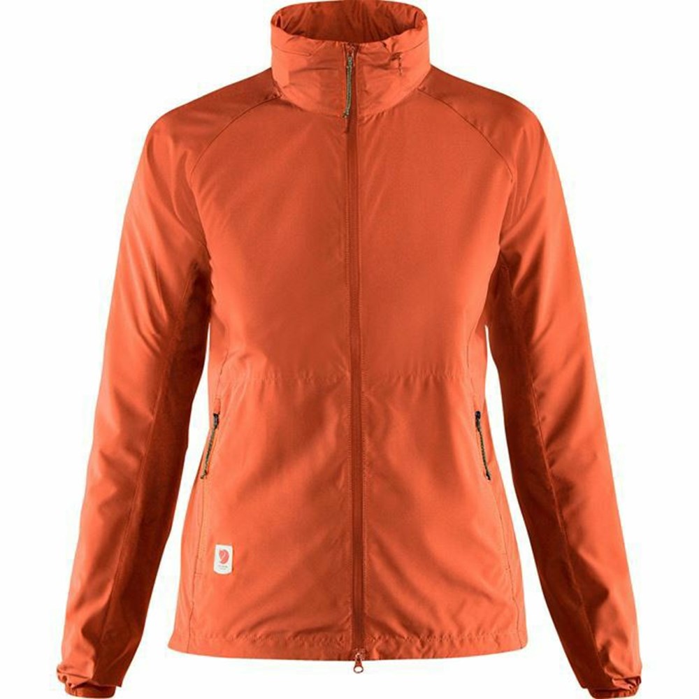 Fjallraven Kanken High Coast Women Trekking Jacket Red | CMDQKXA-51