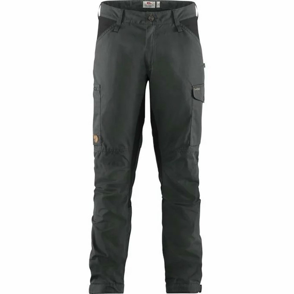 Fjallraven Kanken Kaipak Men Hiking Pants Grey Black | JVLTQFD-65