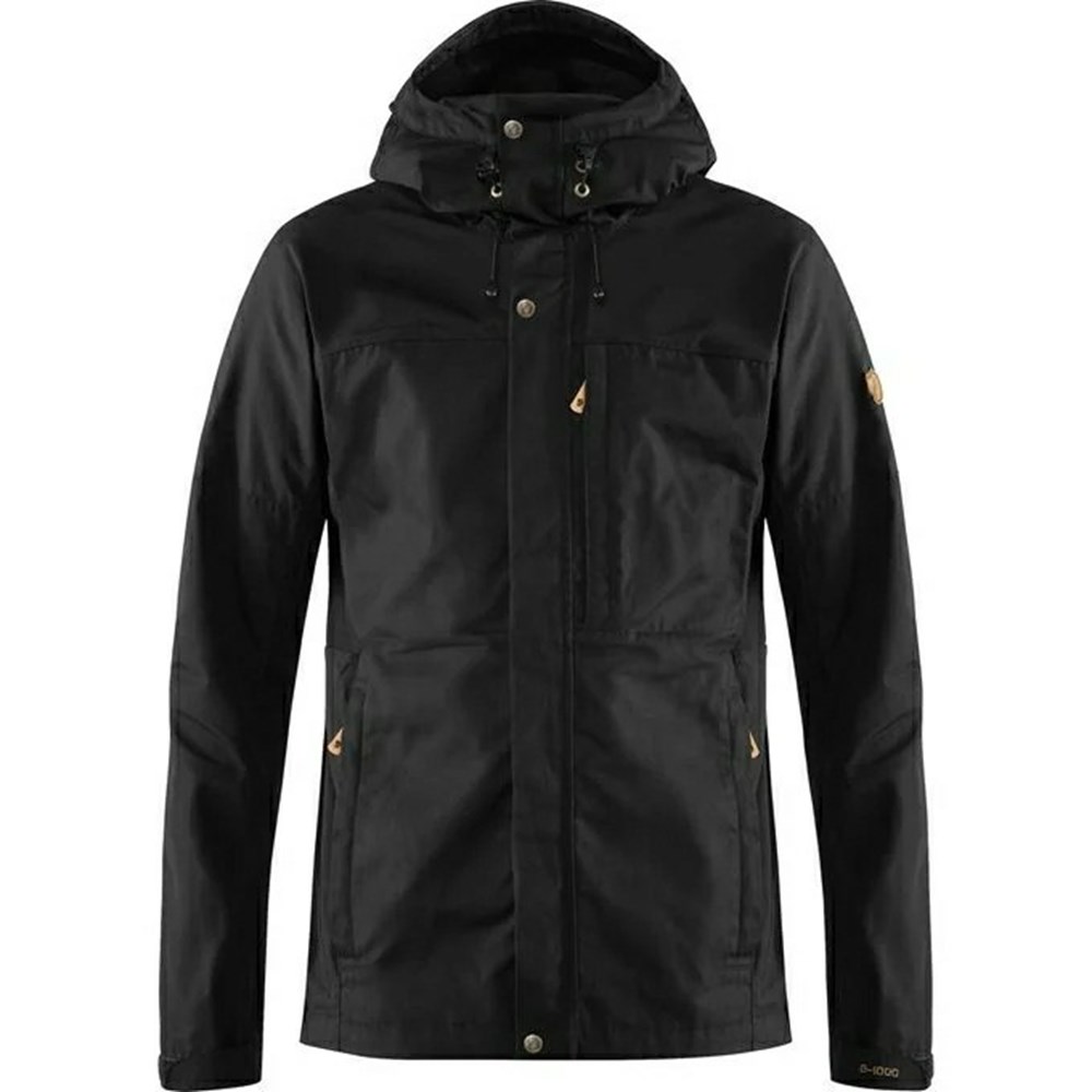 Fjallraven Kanken Kaipak Men Trekking Jacket Black | ZIFRLWQ-71