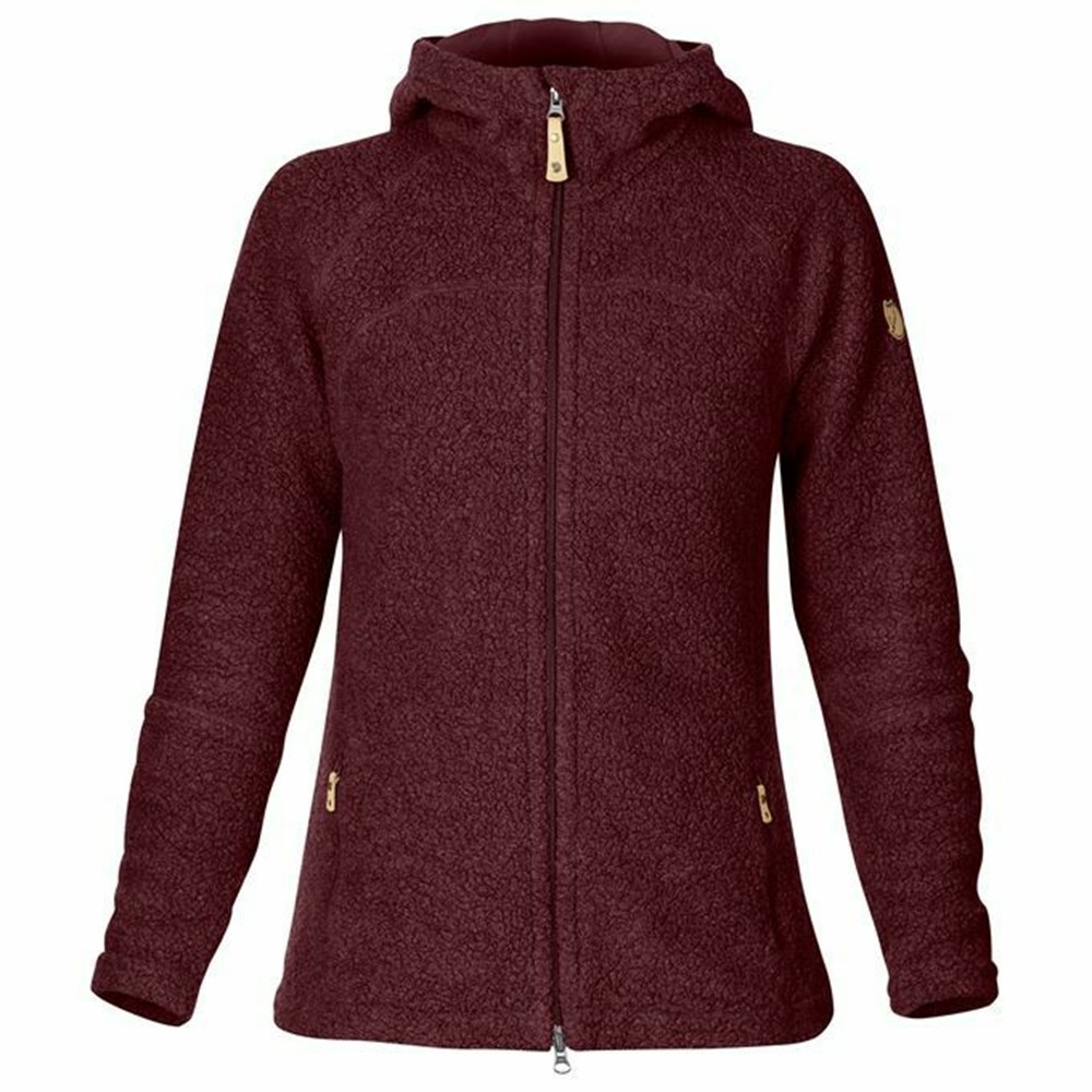 Fjallraven Kanken Kaitum Women Fleece Red | RTBSGYD-10