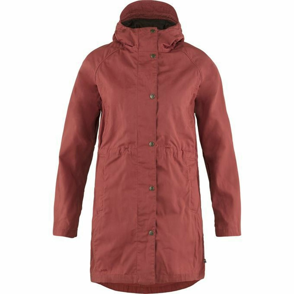 Fjallraven Kanken Karla Women Winter Jacket Red | BZHDJOY-57