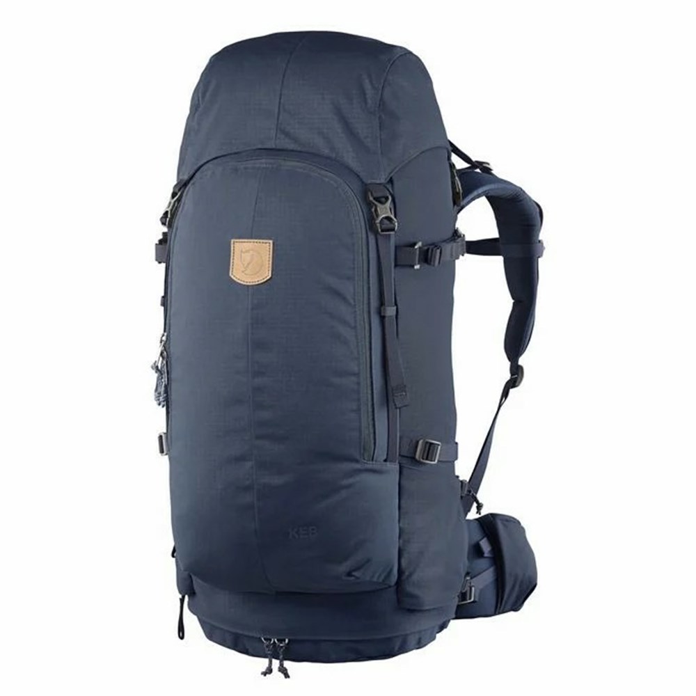 Fjallraven Kanken Keb 52 Women Trekking Backpack Navy | XZBITUM-72