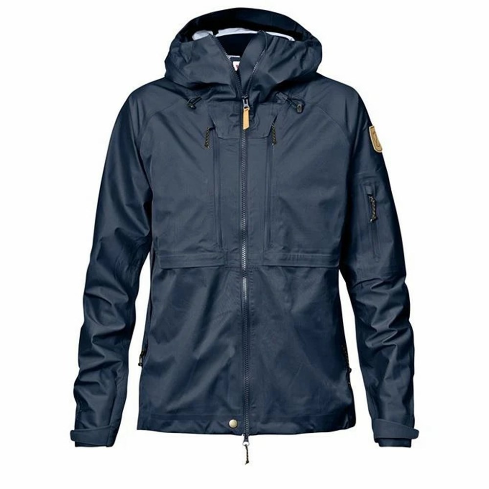 Fjallraven Kanken Keb Eco Women Shell Jackets Navy | MIRBOPT-89