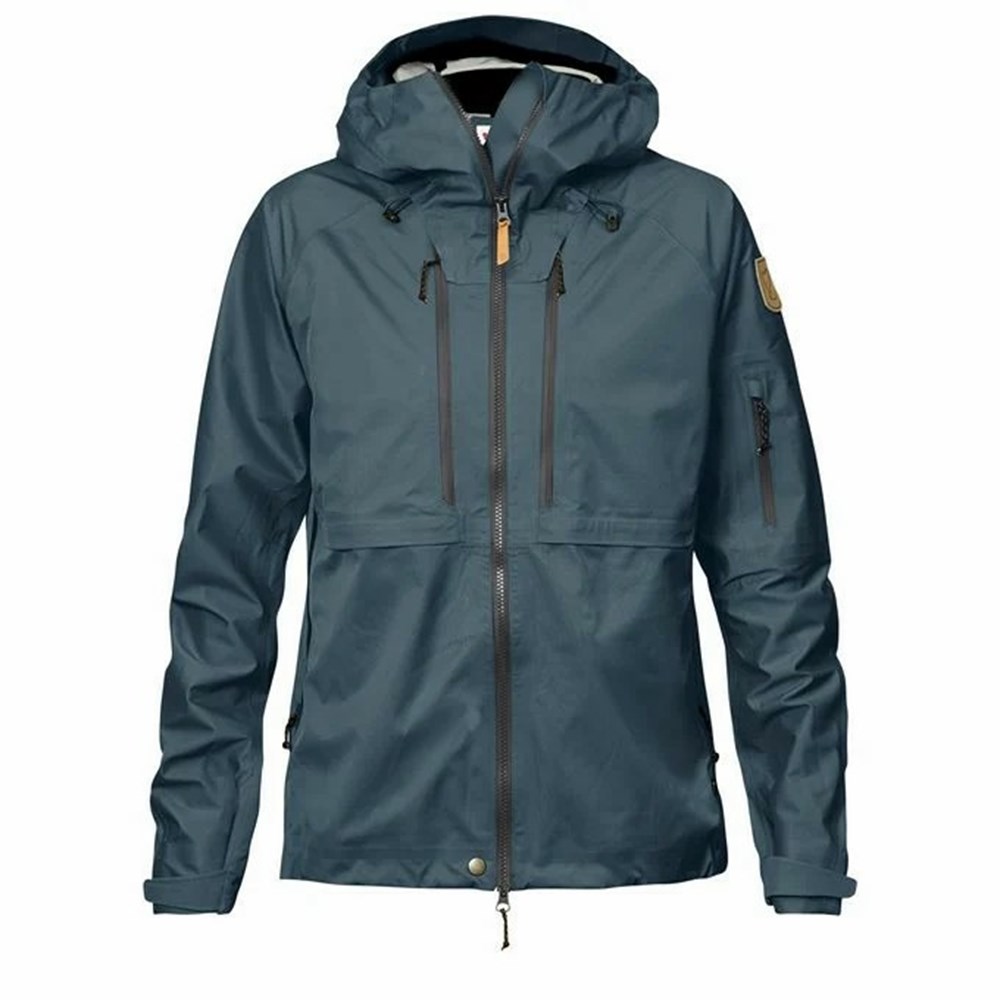 Fjallraven Kanken Keb Eco Women Shell Jackets Blue | ZHPQCAE-32