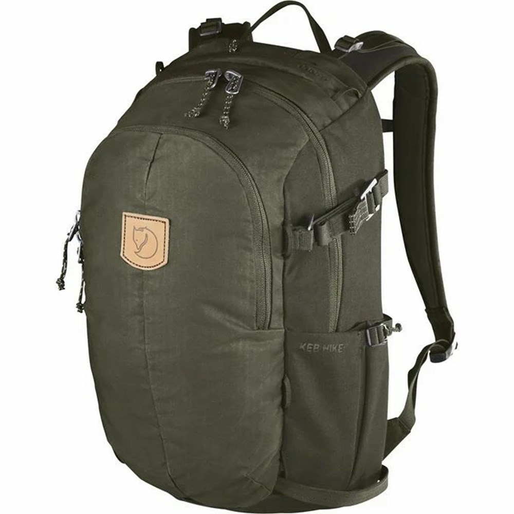 Fjallraven Kanken Keb Hike 20 Men Trekking Backpack Green | MDWNIKF-35