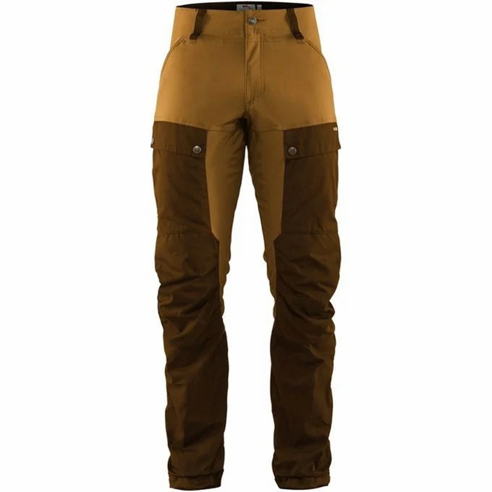 Fjallraven Kanken Keb Men Hiking Pants Brown | HJXMWZY-92