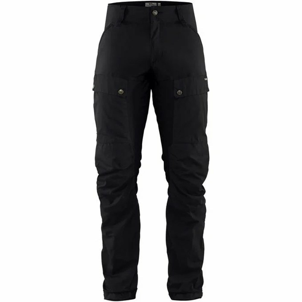 Fjallraven Kanken Keb Men Hiking Pants Black | AQCZJXN-84