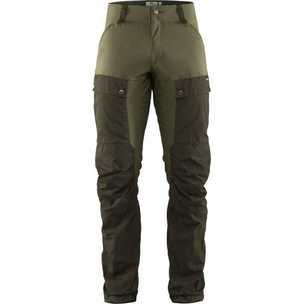 Fjallraven Kanken Keb Men Hiking Pants Green | QFWDMHU-08