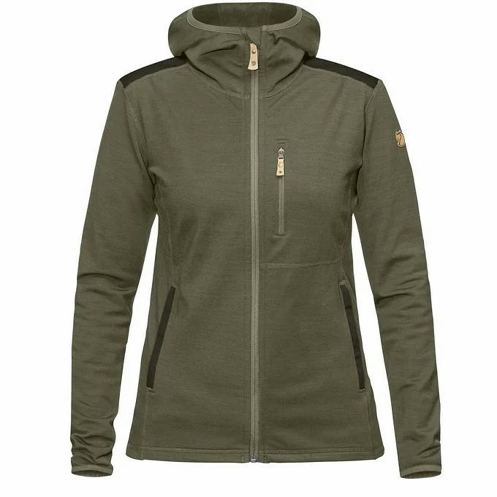 Fjallraven Kanken Keb Women Fleece Green | UAGLTEJ-79