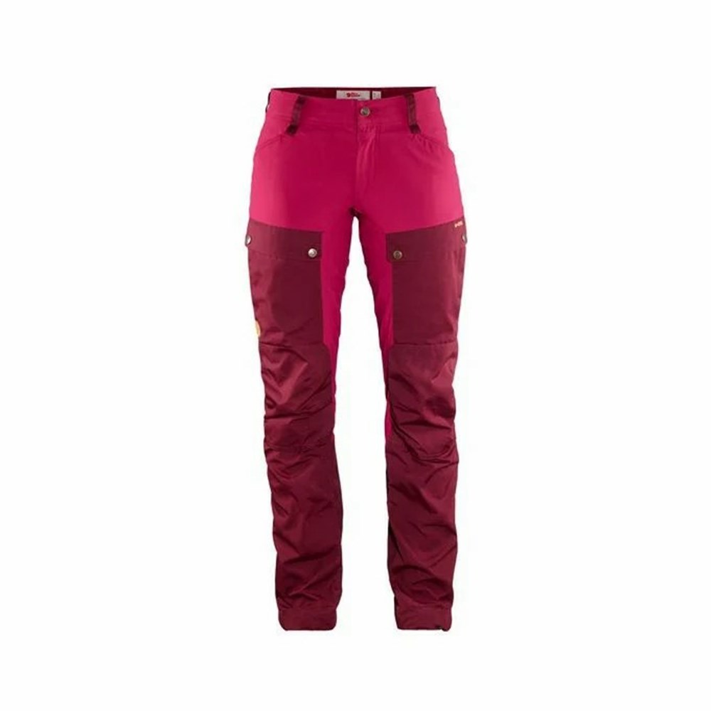 Fjallraven Kanken Keb Women Hiking Pants Red | GTBWIMX-21