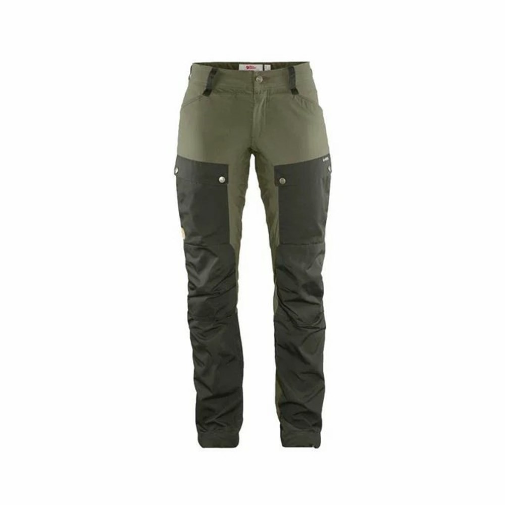 Fjallraven Kanken Keb Women Hiking Pants Green | MSHPDAF-79