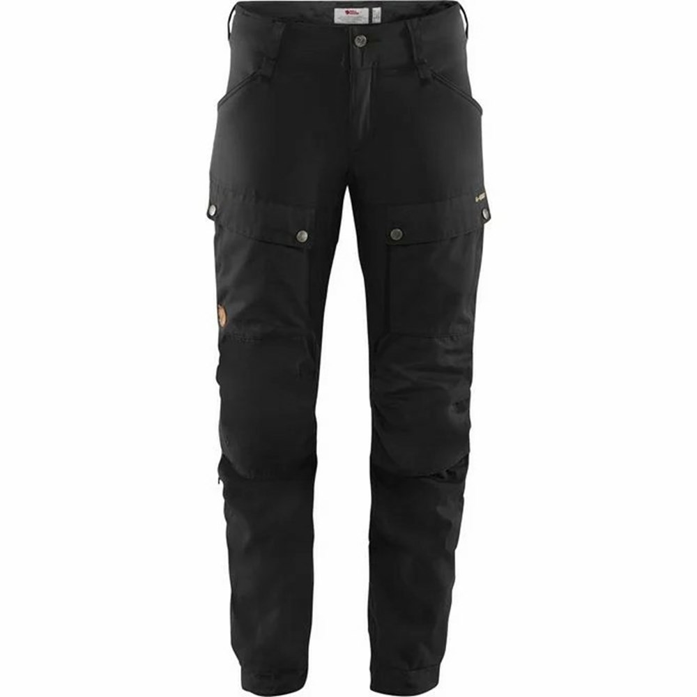 Fjallraven Kanken Keb Women Hiking Pants Black | OINYQHM-32