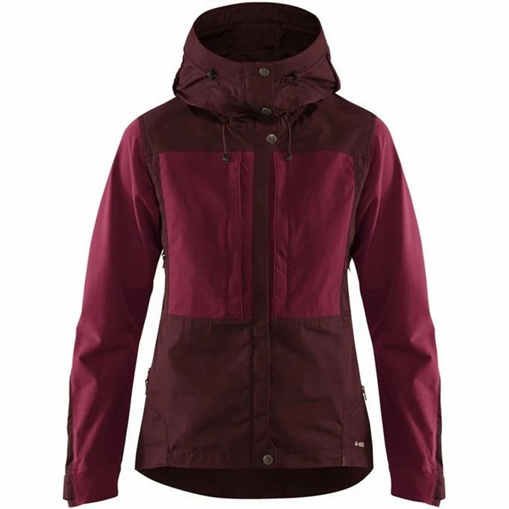 Fjallraven Kanken Keb Women Trekking Jacket Red | ZQGYCTL-64