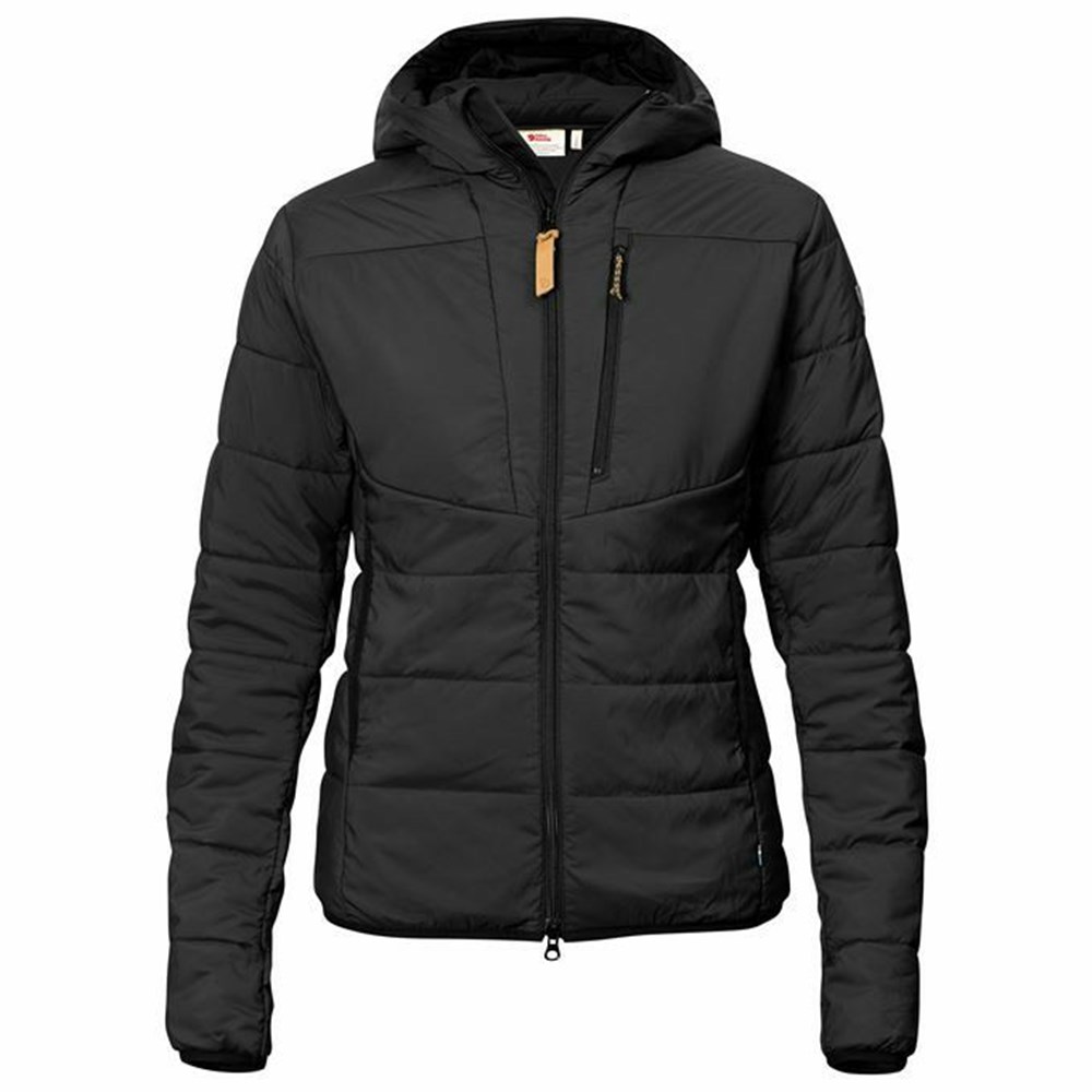 Fjallraven Kanken Keb Women Trekking Jacket Black | RDQXPWK-91