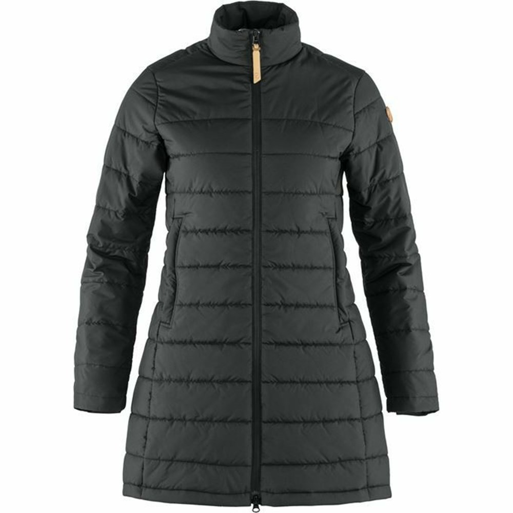 Fjallraven Kanken Kiruna Women Parka Black | IEKYVWT-61