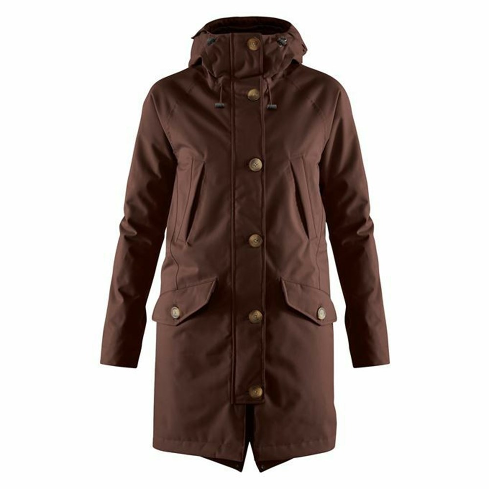 Fjallraven Kanken Kiruna Women Parka Brown | EVGLUXD-84