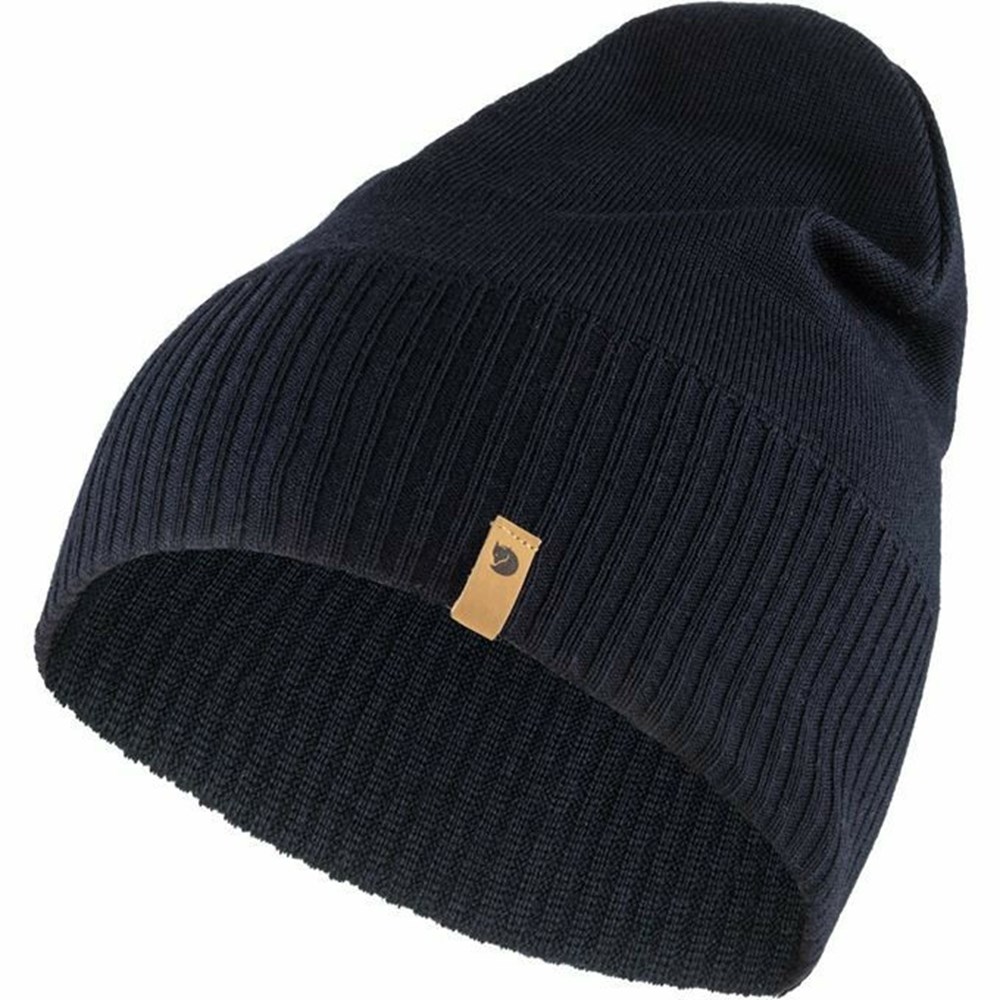 Fjallraven Kanken Merino Men Beanie Dark Navy | LDAJTFE-84