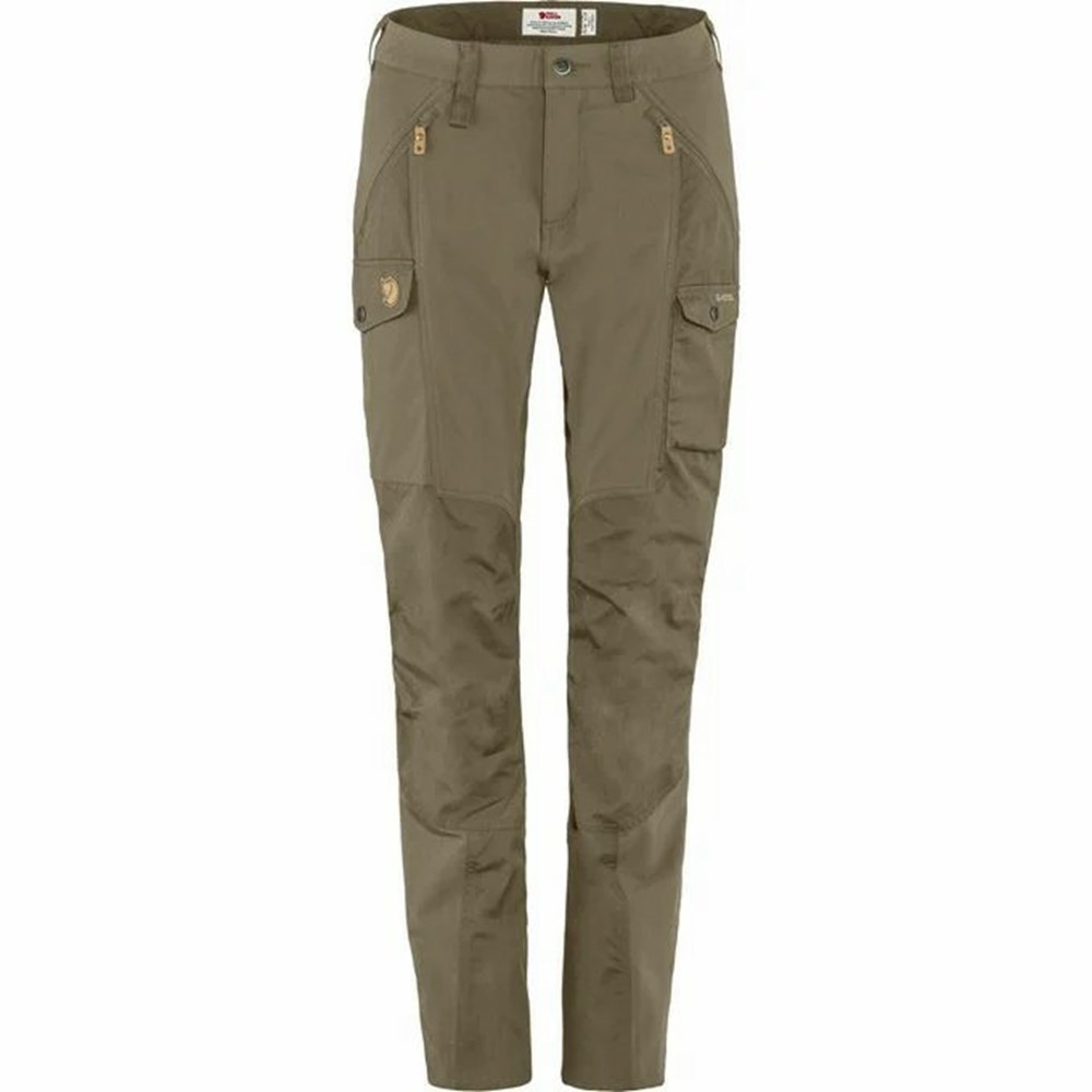 Fjallraven Kanken Nikka Women Hiking Pants Light Olive | RFCMJVP-24