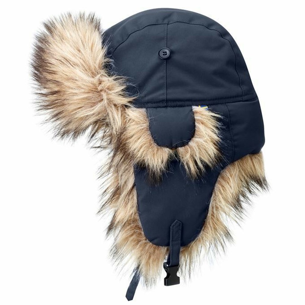 Fjallraven Kanken Nordic Heater Women Beanie Dark Navy | KWVLCAP-50