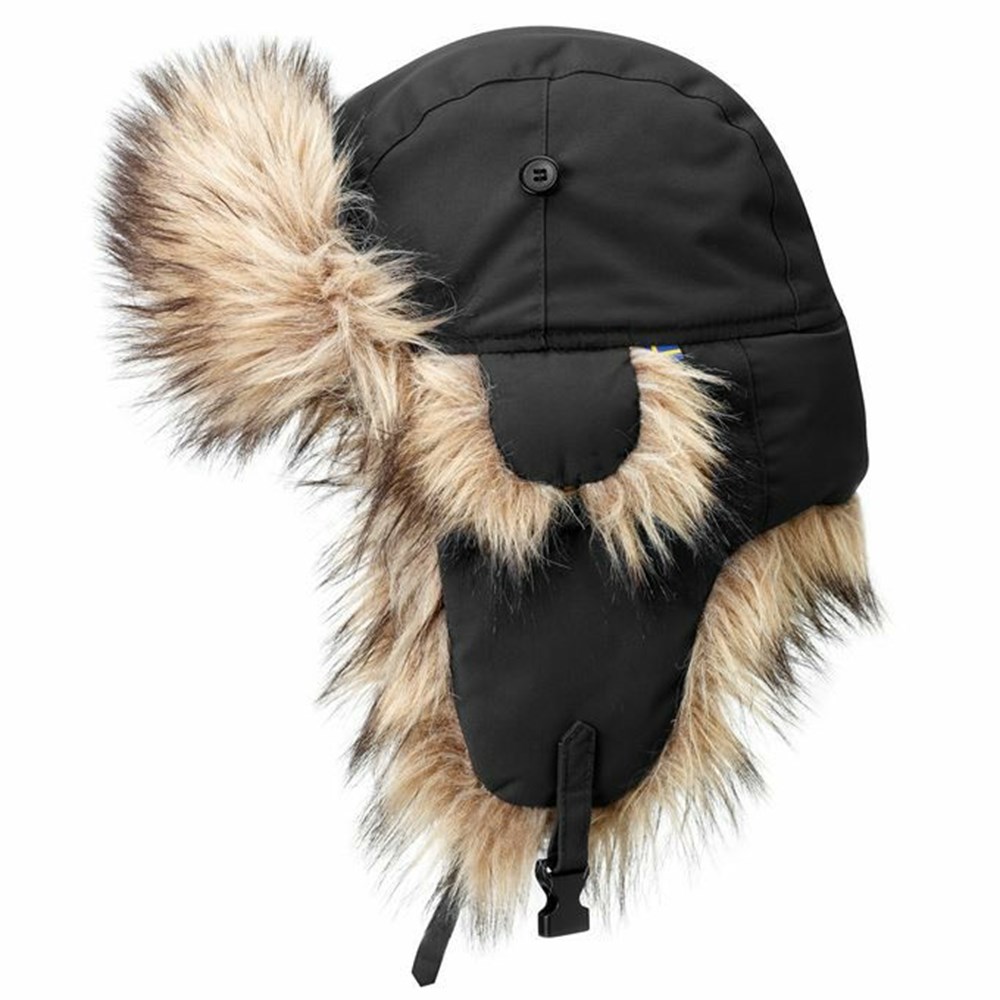 Fjallraven Kanken Nordic Heater Women Beanie Black | WGEHTRI-36