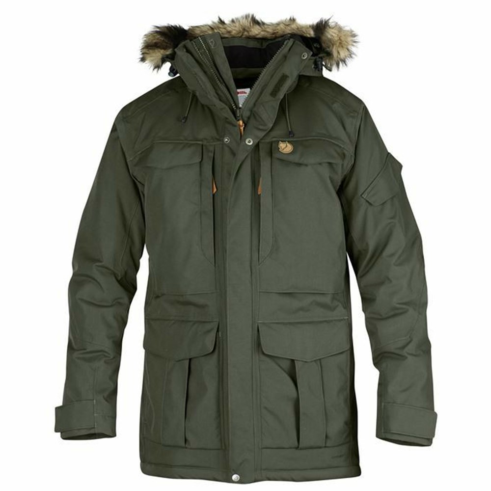 Fjallraven Kanken Nuuk Men Parka Grey | RXFNQKD-35