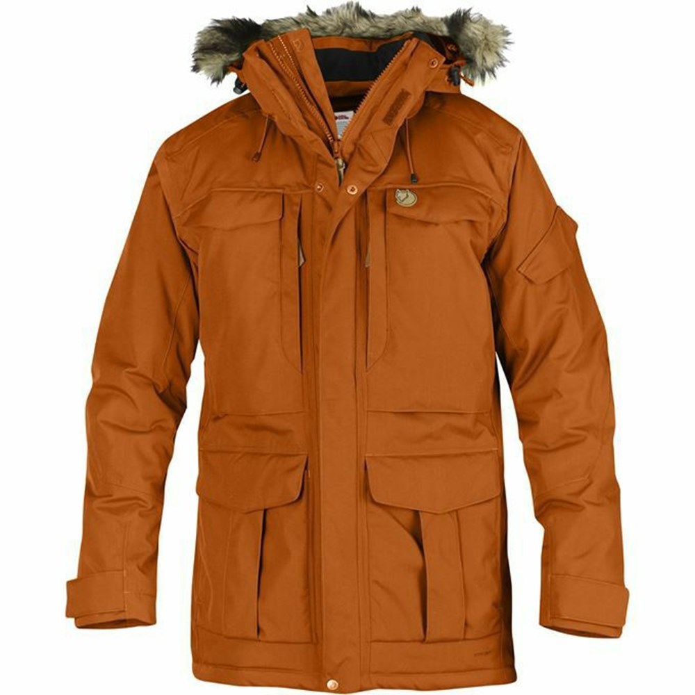 Fjallraven Kanken Nuuk Men Parka Yellow | KDLFNGZ-16