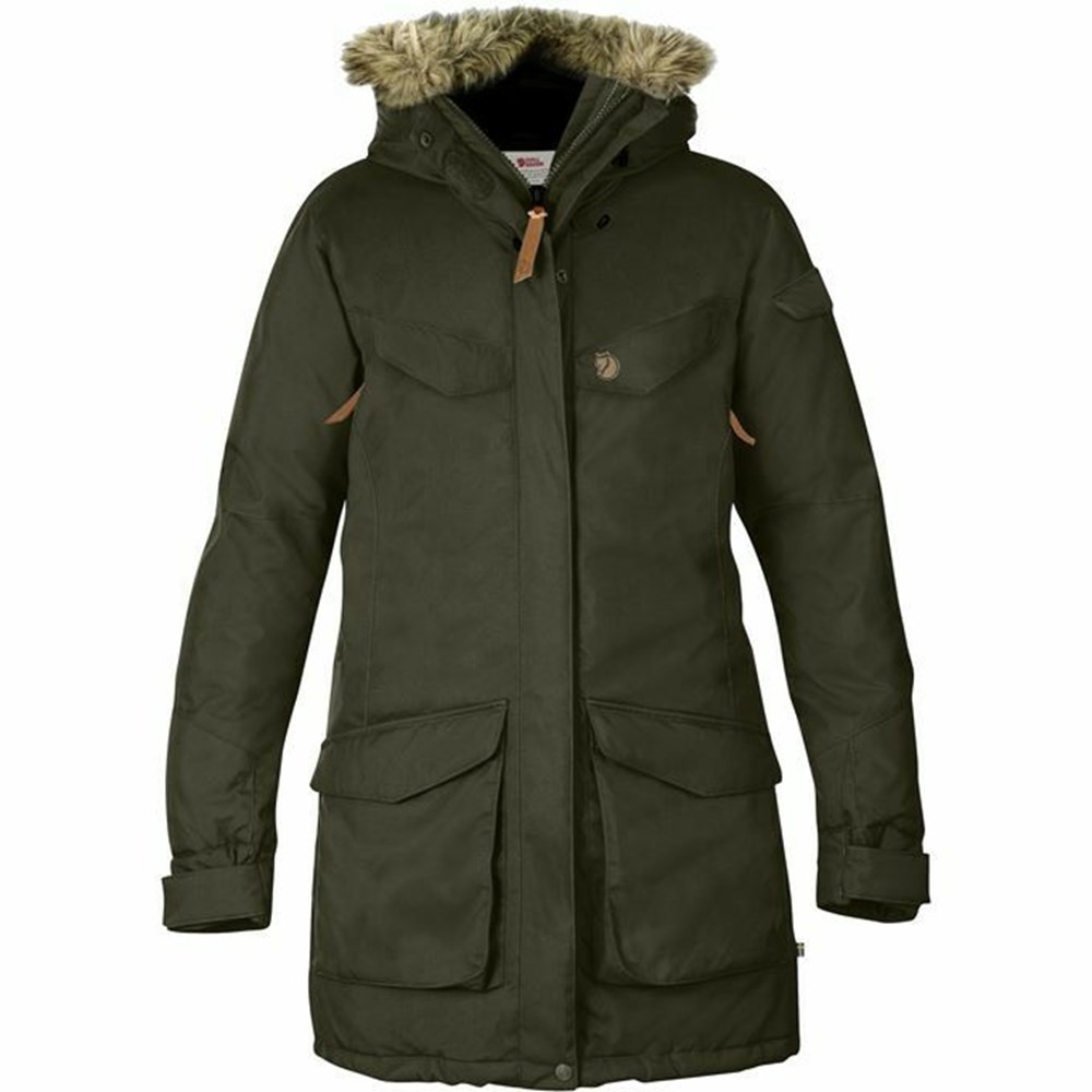 Fjallraven Kanken Nuuk Women Parka Green | PBDXYSZ-98